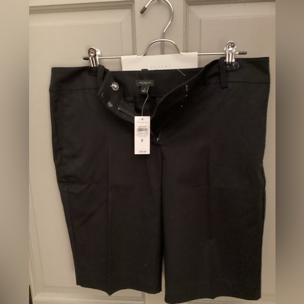 Ann Taylor Factory Black Bermuda Shorts